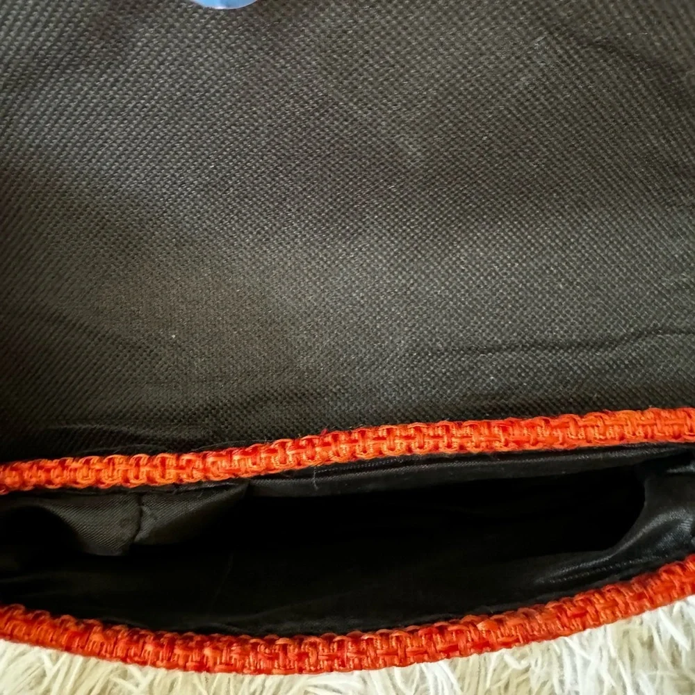 West African Beaded Straw Clutch